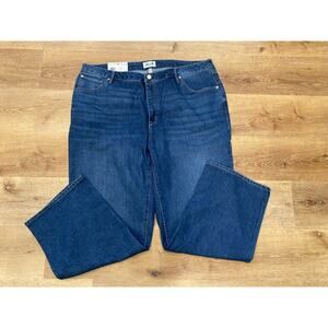 Seven 7 Women's Loose Straight Jeans Sz 20W Dark Wash High Rise Jeans MSRP $98